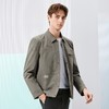 柒牌男装印花夹克衫男2024春季新款时尚潮流工装风男士翻领外套薄	126K70220 商品缩略图1
