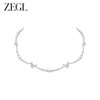 ZEGL设计师绿野漫迹系列925银人造珍珠项链女2024新款蝴蝶锁骨链 商品缩略图4