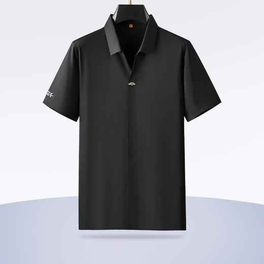 【封口款】【新款DDP】大依优型大码翻领封口短袖衬衫加肥加大男士大号弹力透气舒适夏季半袖 商品图1
