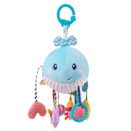 【能扯能啃的抽抽乐】jollybaby鲸鱼抽抽乐拉绳玩具 锻炼手部灵活 培养宝宝探索求知欲 商品图4