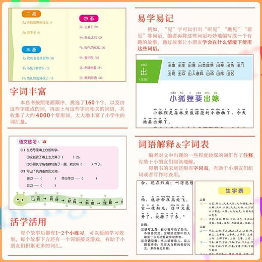 趣味识字组词故事 全4册 商品图3