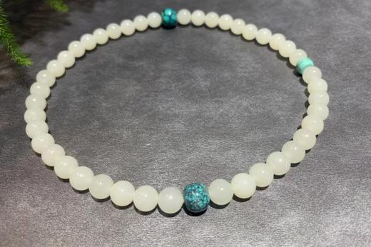 【御珠宫坊】羊脂白玉珠串 商品图1