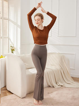 2024哈瓦塔（三月三）春季新款清凉微喇裤H341104