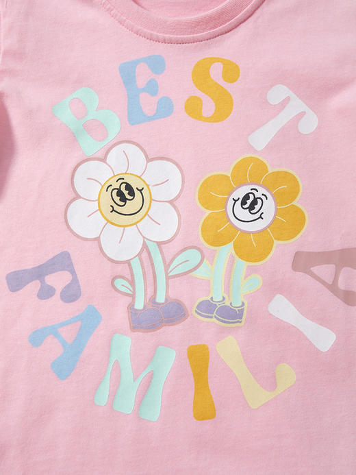 【少女感爆棚！】Little maven2024夏季新款女童T恤欧美风纯棉女童短袖T恤儿童上衣 商品图2