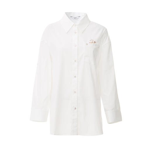 VIMAGE纬漫纪春夏时尚简约通勤百搭休闲显瘦衬衫女上衣V2109713 商品图5