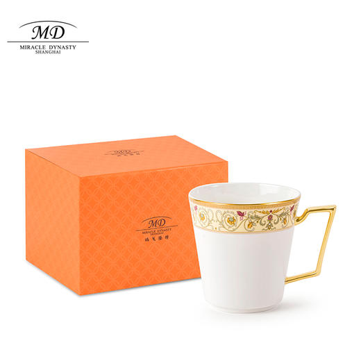 【玛戈隆特】欧洲花园骨瓷马克杯水杯早餐杯家用大容量高档办公室杯子 商品图3