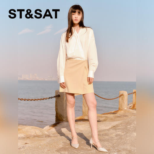 星期六性感铆钉尖头细高跟SSC1114135 商品图4