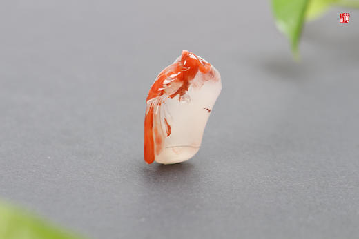 南红冰飘【竹报平安】吊坠  配精美挂绳 商品图3