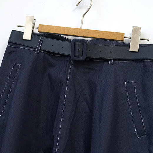 VIVIAN LIU薇薇安刘R2424001春女装新款腰部腰带斜插兜伞摆半裙 商品图2