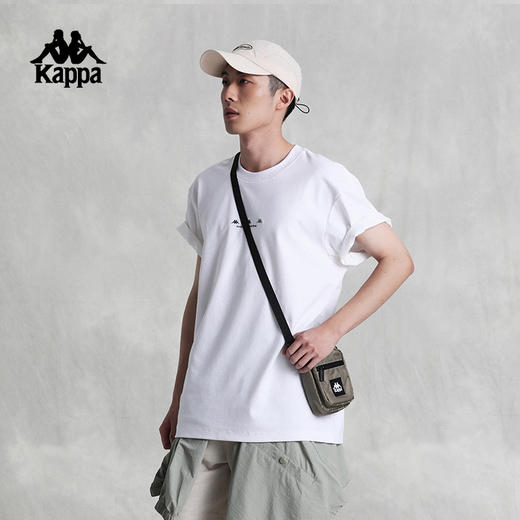 Kappa卡帕短袖2024新款男女夏运动休闲T恤刺绣圆领半袖K0EW2TD71 商品图2