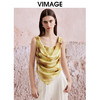 VIMAGE纬漫纪夏季新款设计感晕染印花显瘦无袖雪纺背心上衣V2113711 商品缩略图5