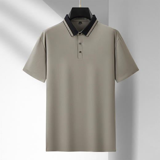 【Q】【冰丝高弹】【新款DDA】大依优型大码短袖Polo衫翻领加肥加大男士大号弹力透气舒适夏季半袖透气 商品图1
