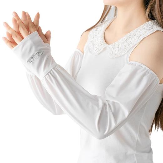 防晒宽松冰袖女夏季薄款防紫外线户外骑行开车冰丝防晒袖套手套 商品图4