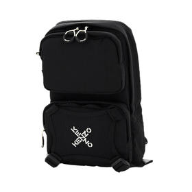 KENZO 高田贤三 女士字母徽标印花单肩包 黑色 FA65 SA220 F21 99