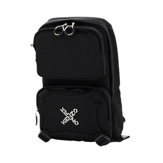 KENZO 高田贤三 女士字母徽标印花单肩包 黑色 FA65 SA220 F21 99 商品图0