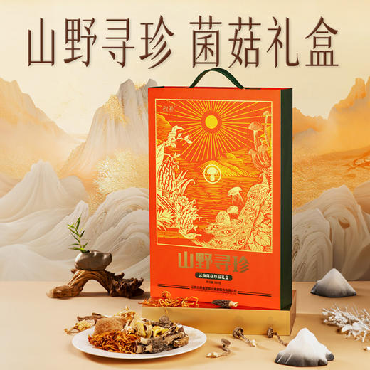 【官方正品】云南白药孜补山野寻珍云南菌菇珍品礼盒310g野生菌高端送礼六种菌菇猴头菇牛肝菌羊肚菌 商品图0