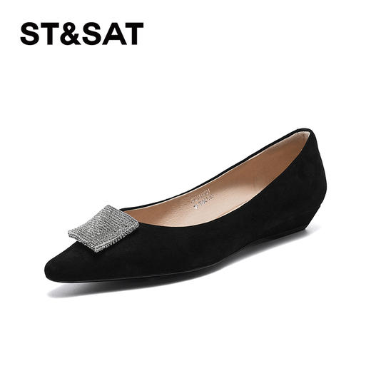 星期六闪耀方块尖头通勤单鞋SSC1111521 商品图5