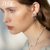 ZEGL设计师绿野漫迹系列925银蝴蝶耳环女2024新款耳钉蜻蜓耳饰品 商品缩略图1