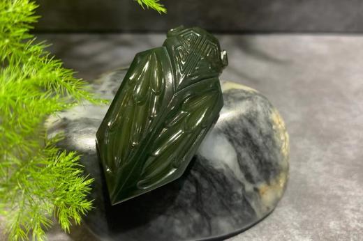 【御珠宫坊】青玉蝉挂件 商品图1