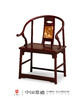 红桥红  家具严选  血檀（染料紫檀）【赞比亚紫檀 安思远攒靠背圈椅】 商品缩略图0