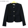 VIVIAN LIU薇薇安刘TR2413103春女装新款圆领贴兜小香风短上衣 商品缩略图0