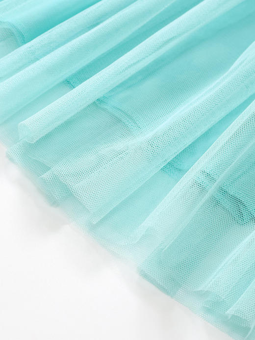 【夏日必备！清新少女裙】Little maven网纱女童连衣裙欧美夏季儿童童裙透气短袖女童公主裙 商品图3