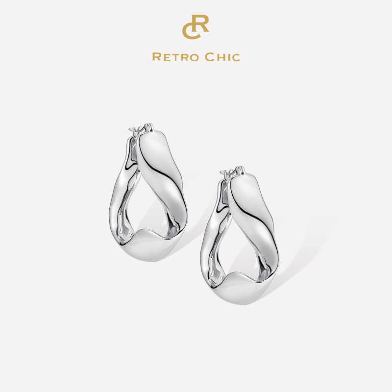 【范冰冰&张含韵&胡杏儿&袁娅维&吉克隽逸&管乐同款】Mordern Art 现代艺术时期 | 银色水纹耳环