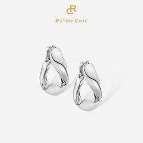 【范冰冰&张含韵&胡杏儿&袁娅维&吉克隽逸&管乐同款】Mordern Art 现代艺术时期 | 银色水纹耳环