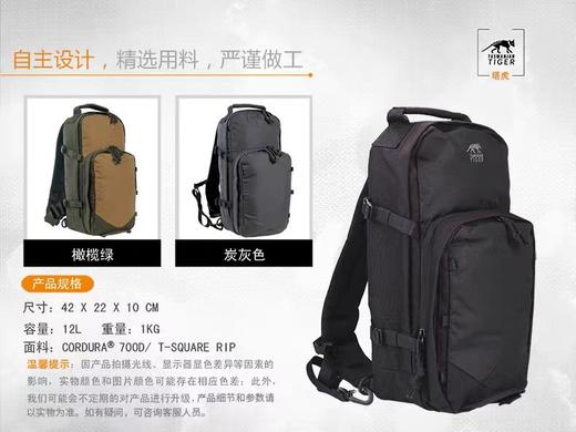 德国塔虎 TT战术斜挎包12 小型轻量单肩包军迷户外登山运动旅行包 商品图1