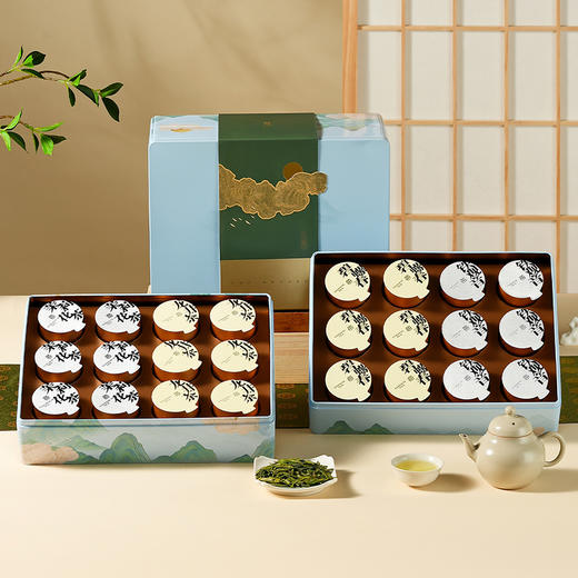 [去寻·江山如画] 龙井 碧螺春绿茶  铁观音 茉莉花茶 小罐 双层礼盒装 净含量250g 商品图6