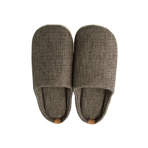 拖鞋 仿麻风 棕色 L 商品图0