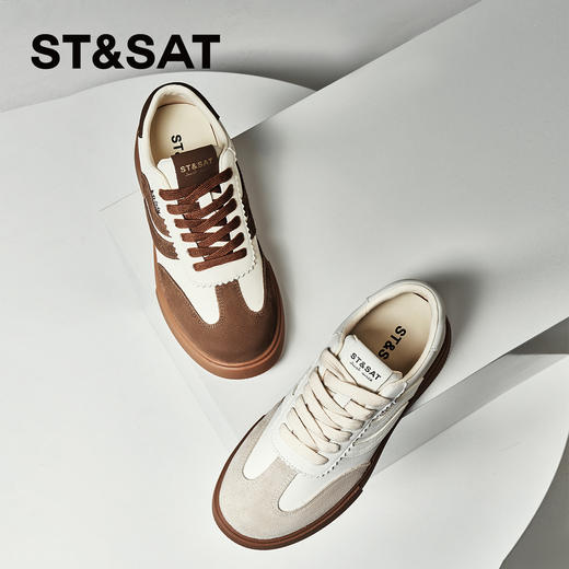 星期六复古德训厚底运动阿甘鞋SSC1112458 商品图2