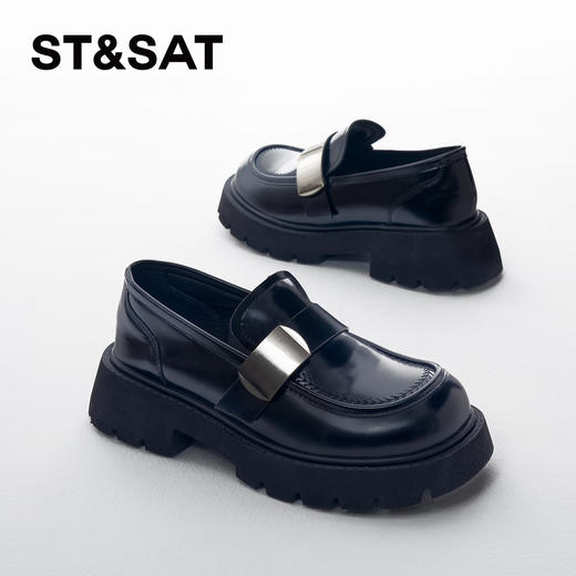 星期六金属扣饰一脚蹬乐福鞋SSC1111562 商品图1