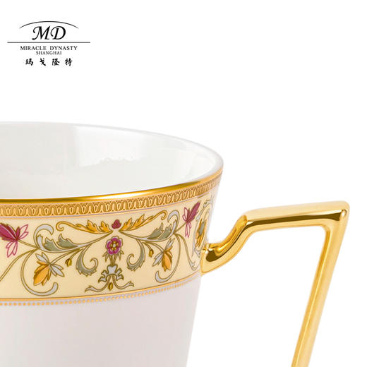 【玛戈隆特】欧洲花园骨瓷马克杯水杯早餐杯家用大容量高档办公室杯子 商品图2