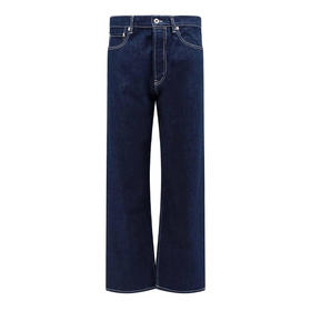 KENZO 高田贤三 男士徽标贴片休闲牛仔裤 蓝色 FE55 DPP33 6B1 DM