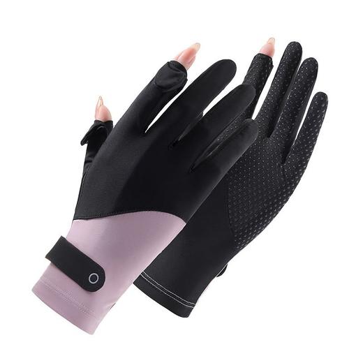 春夏季 【女士防晒手套 防紫外线薄】防滑透气 触屏遮阳开车电车骑车 商品图12