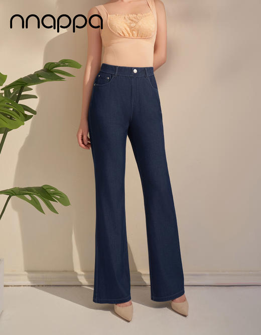 天丝斜纹冷感牛仔微喇裤PA29290 商品图3