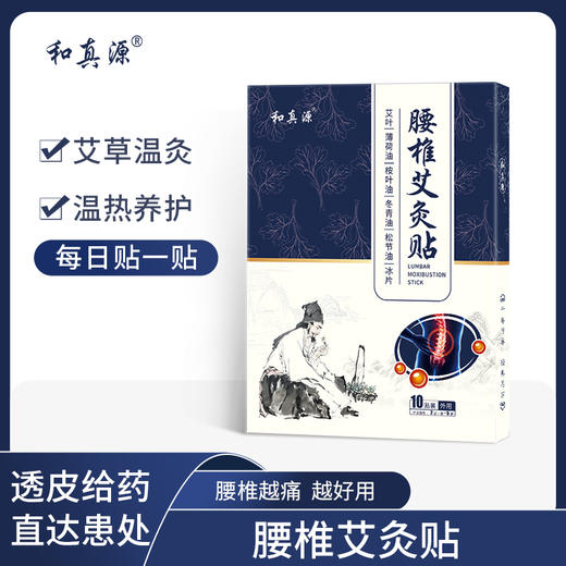 英贝健和真源腰椎艾灸贴10贴*盒 商品图0