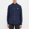 KENZO 高田贤三 男士虎头徽标刺绣棉质长袖衬衫 深蓝色 FA55 CH400 1LA 77 商品缩略图1