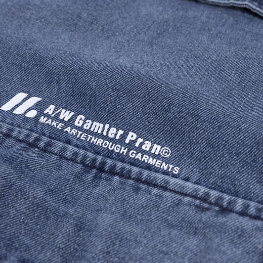 【新品上新】HX 春季水洗棒球领牛仔茄克衫外套复古工装C105410036101 商品图3