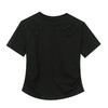 KQL-9897新款国风改良褶皱短袖T恤女潮国潮女装中国风复古风盘扣上衣 商品缩略图4