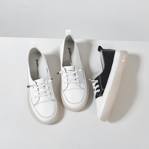 ZHR则则休闲小白鞋女2024春季新款一脚蹬软底板鞋百搭轻便运动鞋 商品图8