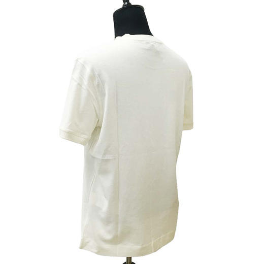 EMPORIO ARMANI 阿玛尼 男士字母刺绣徽标棉质圆领短袖T恤 米色 3D1TN3 1JOCZ 0165 商品图1