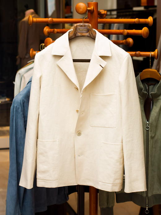 ORBIUM 米色亚麻夹克 商品图9