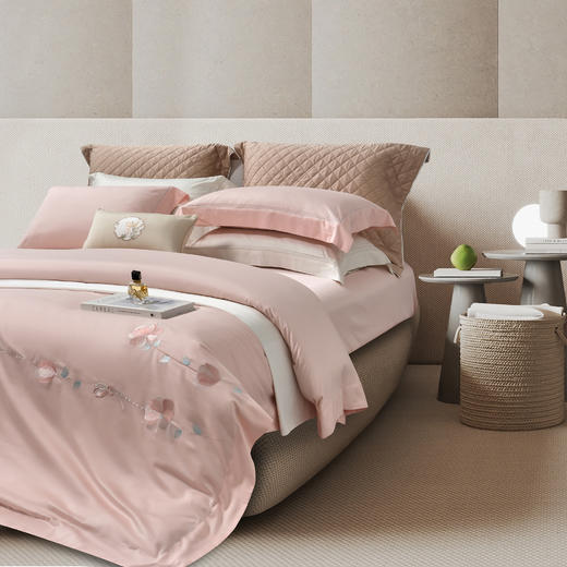 雅韵宫廷刺绣系列 清莹-粉玉 38.4%莱赛尔 61.6%棉 商品图2