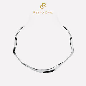 【刘孜同款】Mordern Art 现代艺术时期 | 银色水纹项链