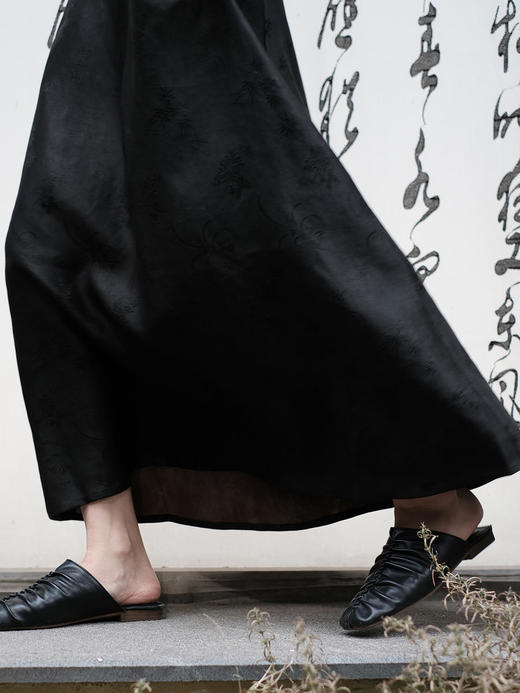 盛唐牡丹 |梅兰竹菊香云纱吊带裙 商品图3