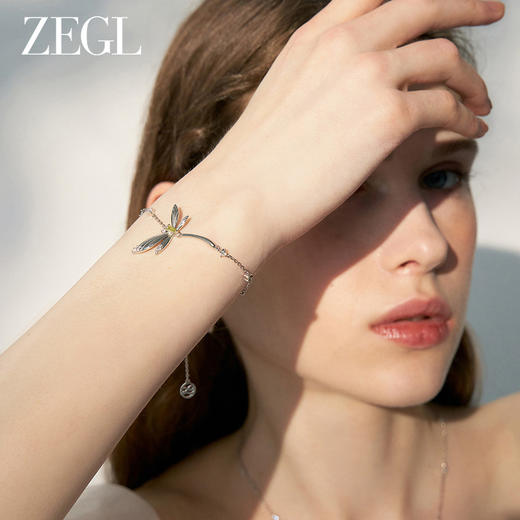 ZEGL设计师绿野漫迹系列925银蝴蝶手链女2024新款小众精致手饰品 商品图1