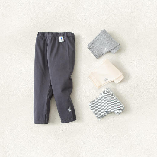 【99元任选3件】【弹弹裤】迷你巴拉女童宝宝裤子柔软透气弹力修身打底裤 商品图2