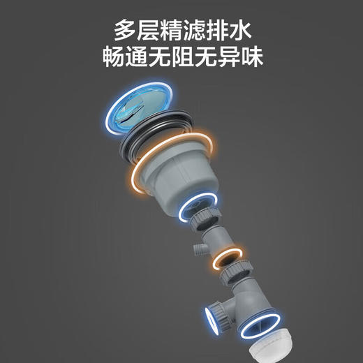 九牧（JOMOO）不锈钢拉丝水槽沥水篮厨房洗菜盆79*44（不含龙头）06122-7Z-1 商品图7